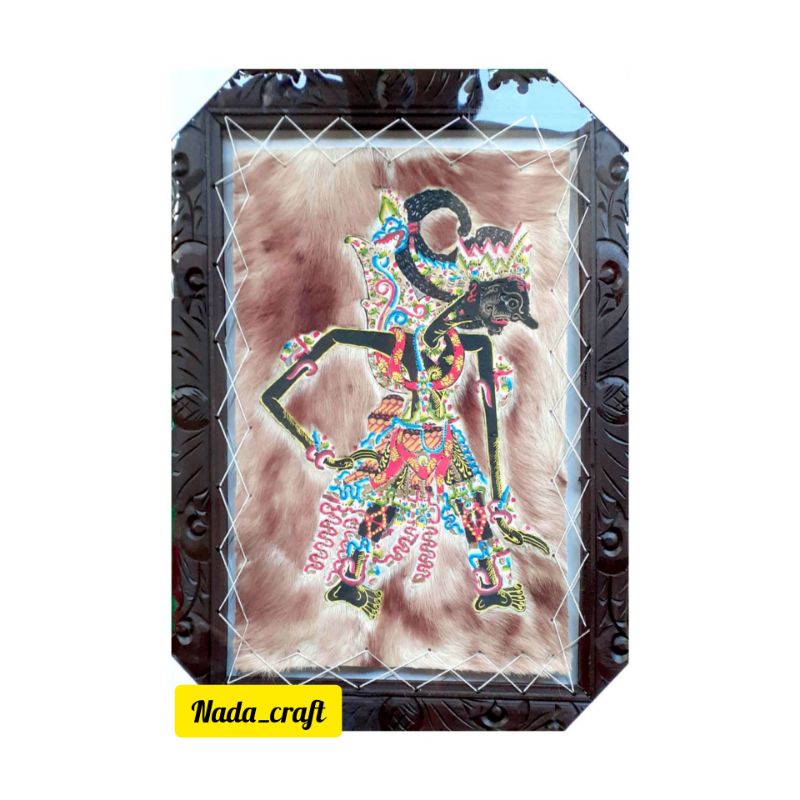 HIASAN DINDING WAYANG GATOT KACA DARI KULIT KAMBING