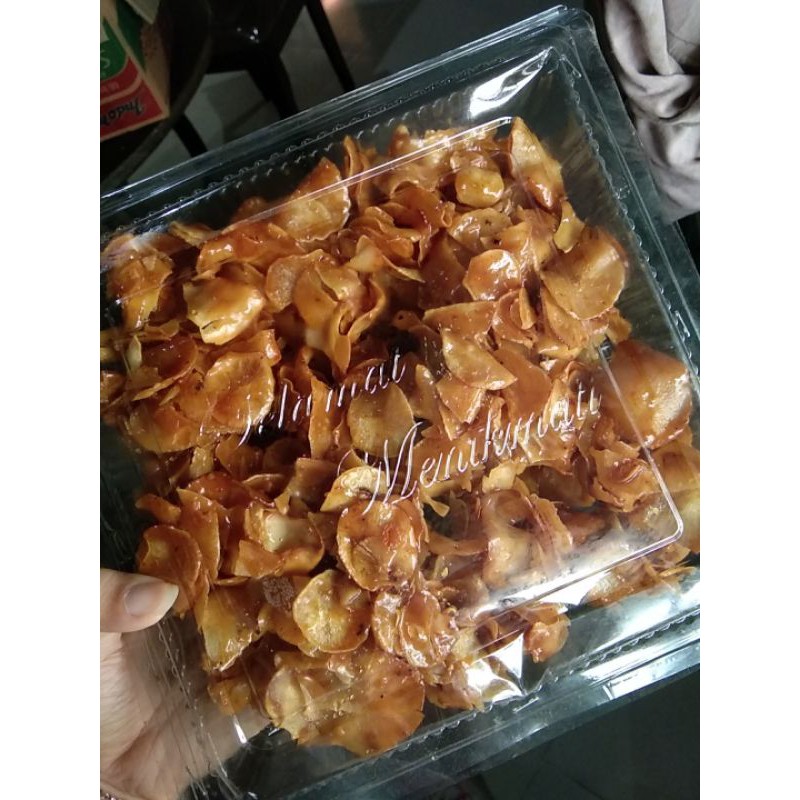 

Kripik Singkong / Kripik Pedas Manis / Kripik Homemade 500gr