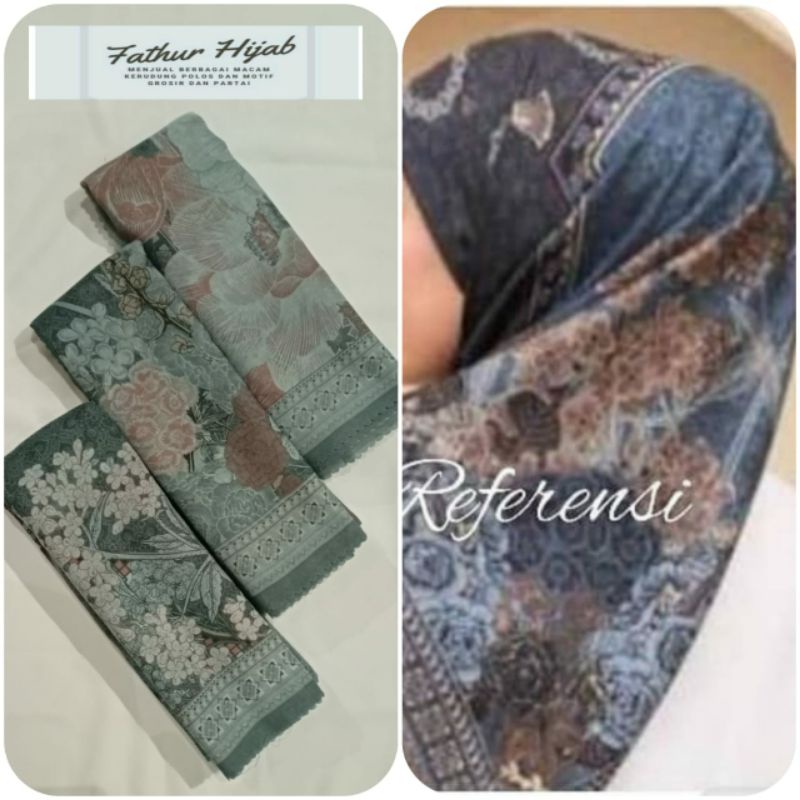 [GROSIR MURAH] Hijab Segi4 Voal Motif LC  / S4 Voal Motif LaserCut TERBARU #fth216 & fth423-Fth219
