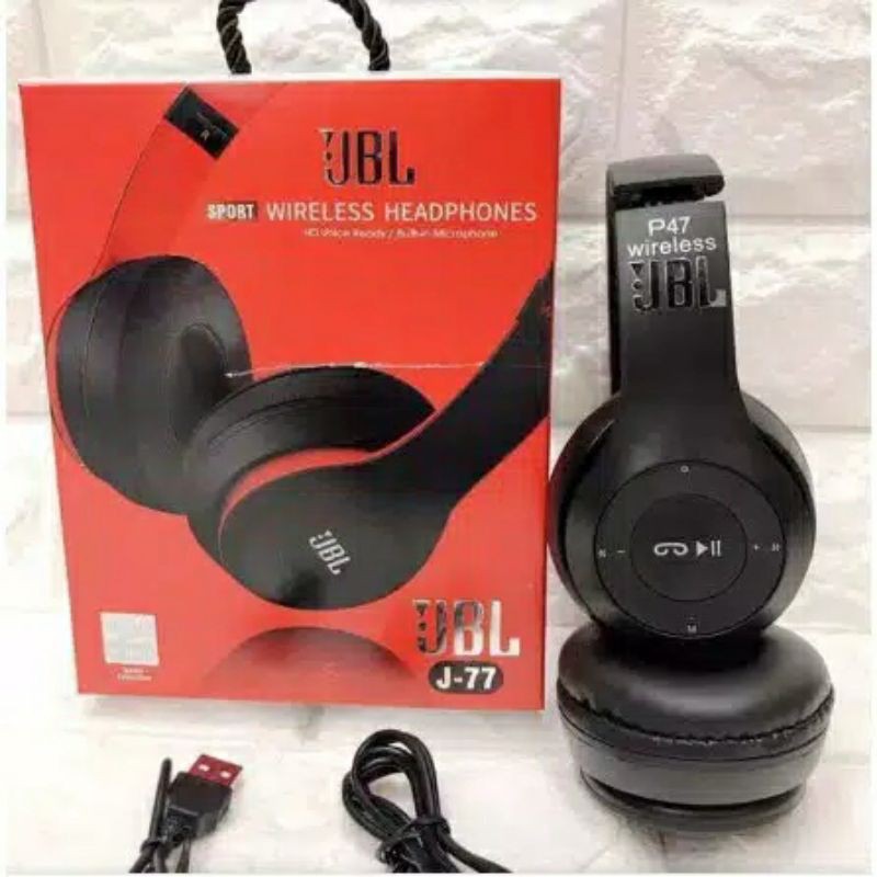headset handsfree headphone bando bluetooth wireless JBL J77