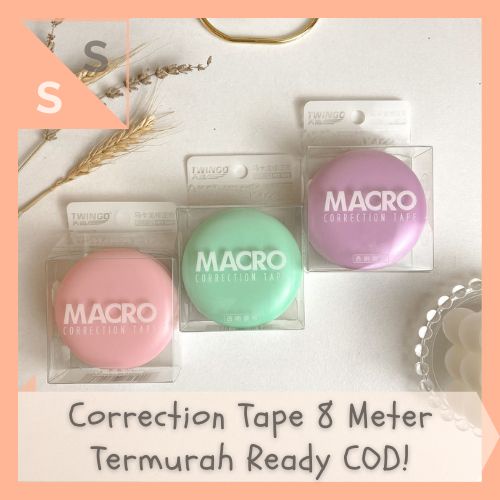 

[simplyshop] Correction Tape / Tip Ex / Tipe X Pita 8 meter / Penghapus Pulpen Kertas Twingo Macro Kue Macaron Makaron Cake Pastel Alat Tulis Anak Bingkisan Grosir Hampers Lucu