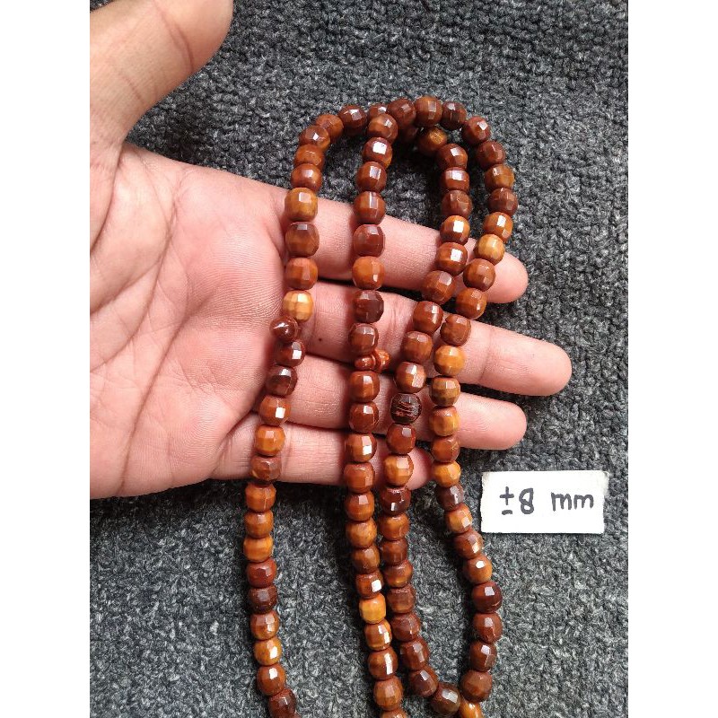 tasbih kokka cuting ± 8 mm ( 8mm  )  99 butir