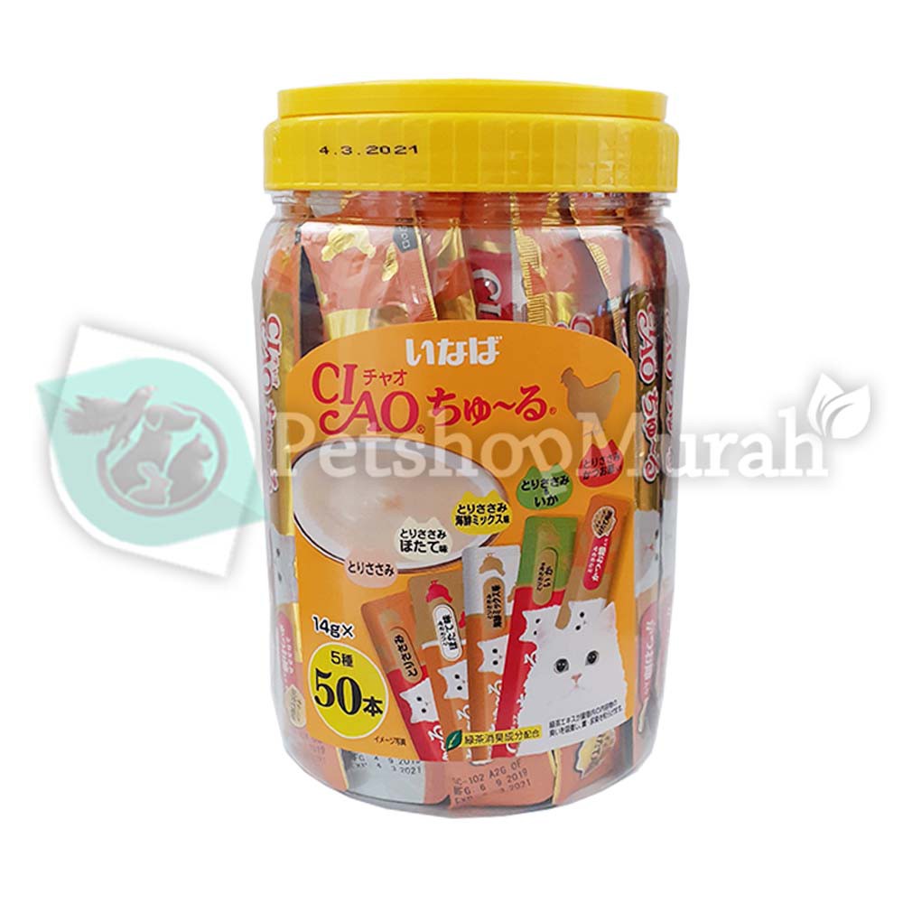 Snack Kucing Per 1Pcs Ciao Cat Treat Ciao Creamy 14gram