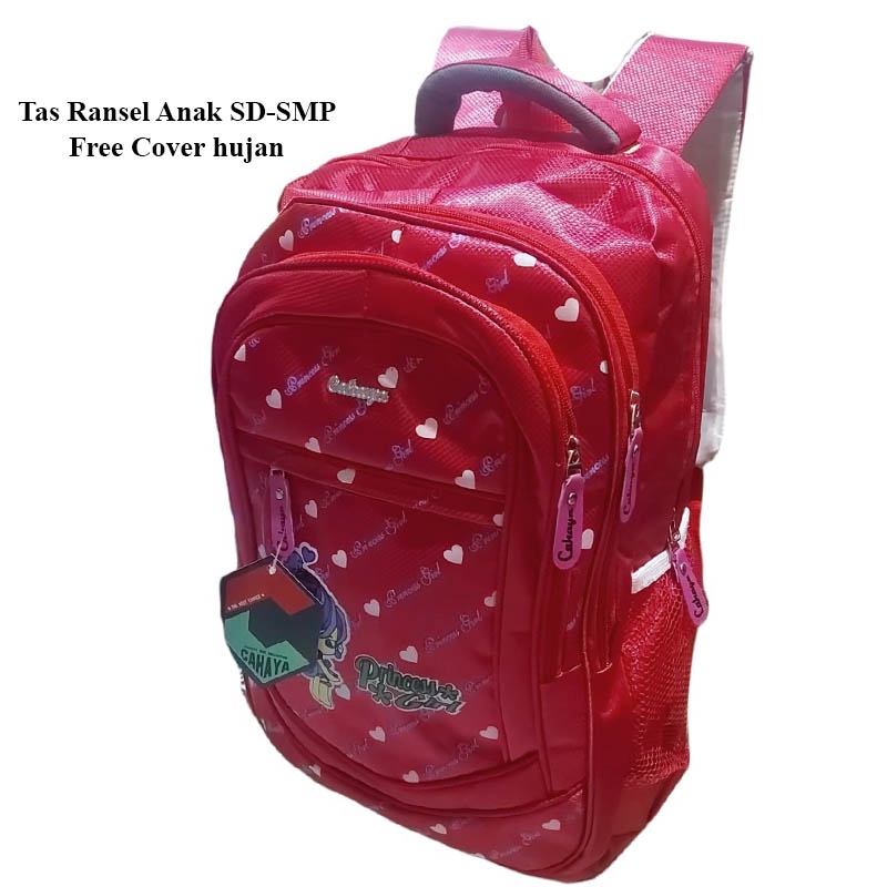 Ransel Sekolah Anak SD-SMP Free Cover Hujan