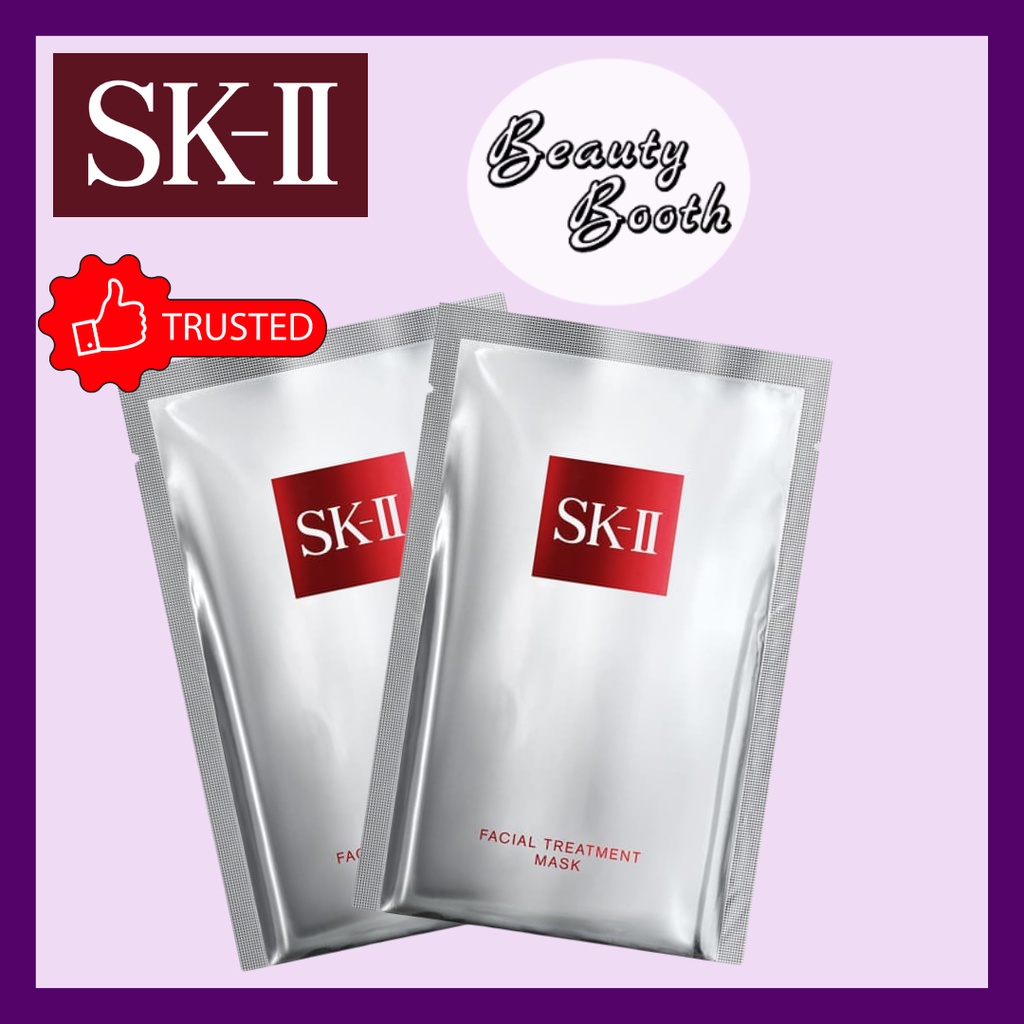 SK-II SKII SK2 SK II FT Mask 2pcs Masker FTE | Facial Treatment Mask 2pcs Masker Wajah Muka Mulus