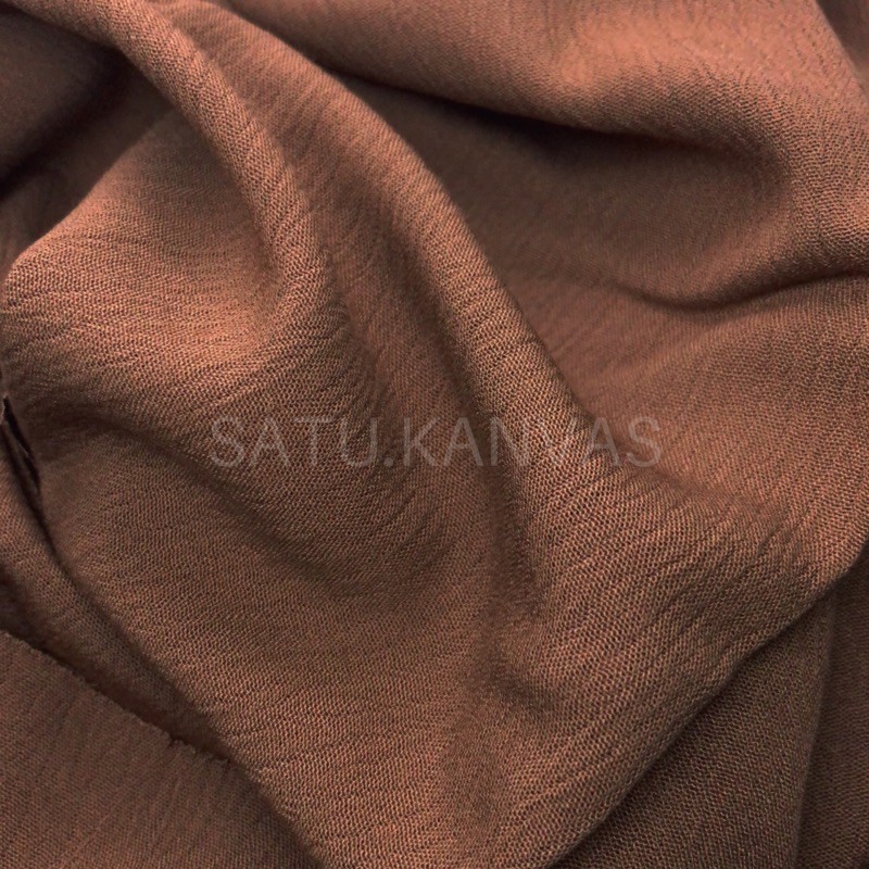 Kain RAYON CRINKLE PREMIUM-Mocca