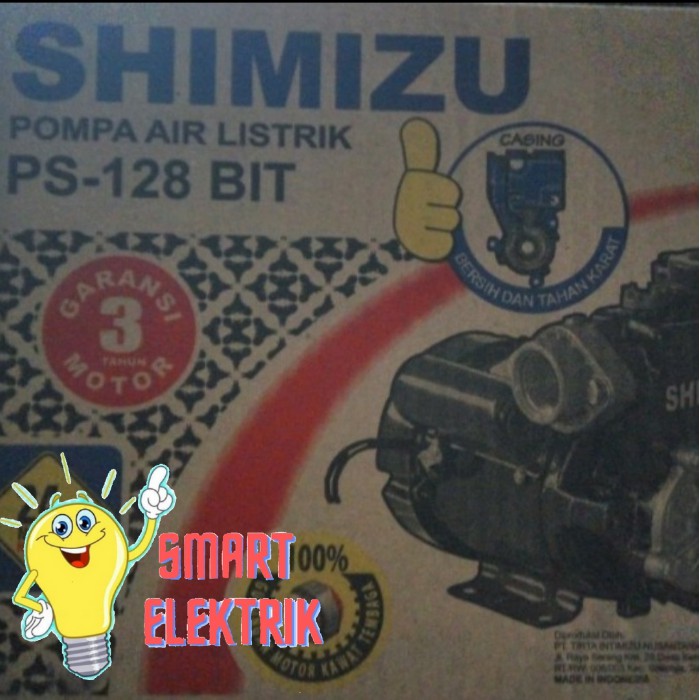 Pompa Air Shimizu PS 128 BIT Original SHIMIZU