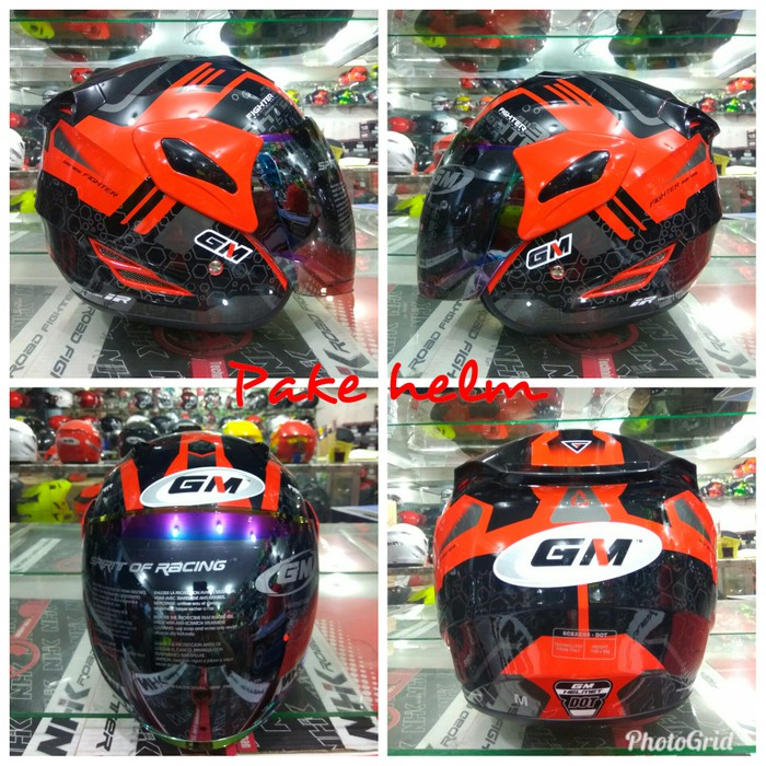 HELM GM FIGHTER 911 RED BLACK
