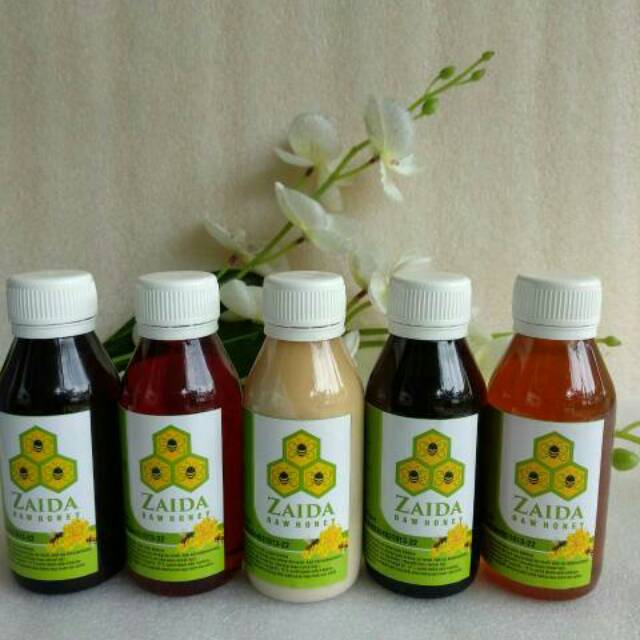 

Madu Anggur Sambilata 130ml (botol 200gr) Raw Honey Zaida Madu Hutan Asli