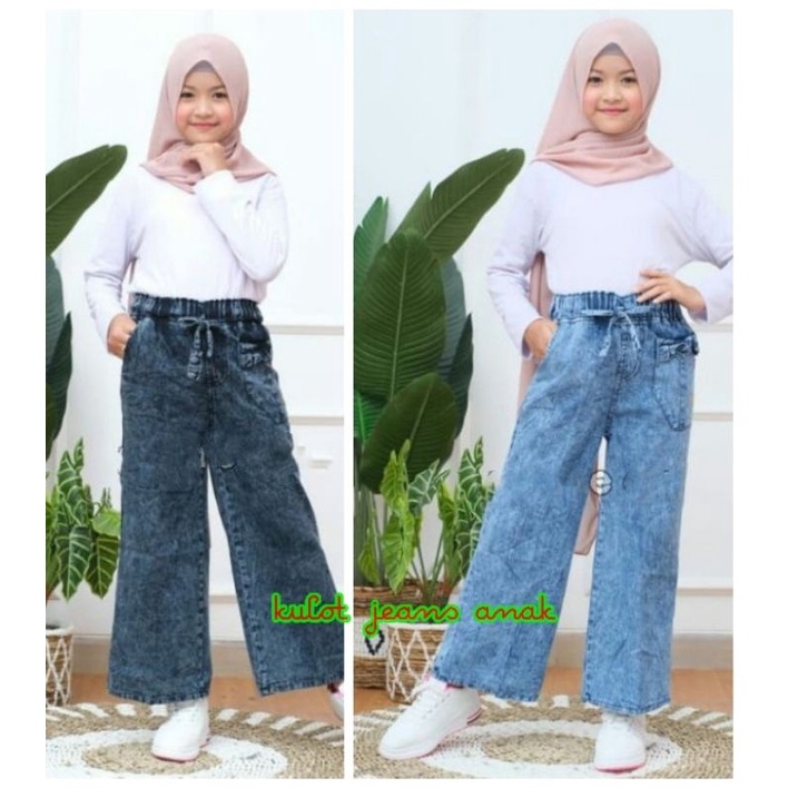 Kulot Zylo Snow / Kulot Jeans Snow Anak TANGGUNG /Kulot jeans