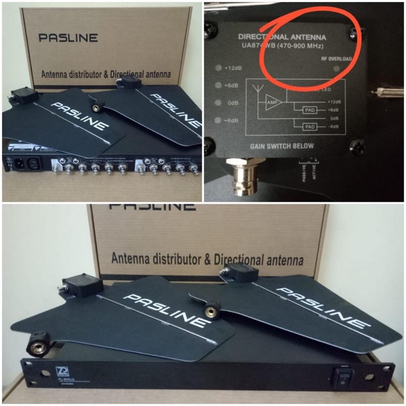antena distributor pasline penguat signal mic wireless pasline