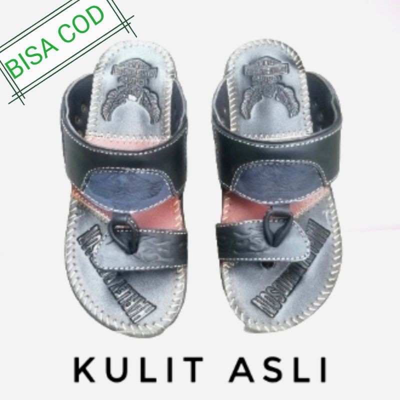 sandal kulit asli