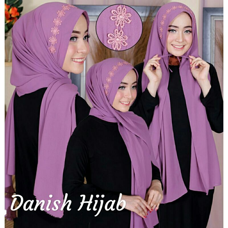HIJAB PASHMINA PAYET RENDA MELATI MUTIARA DIAMOND