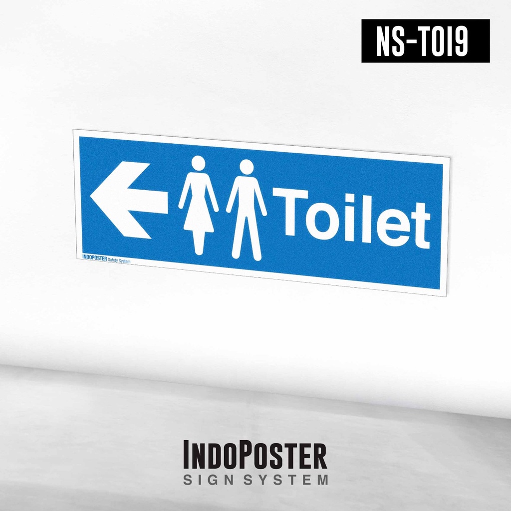 

Stiker Sign Petunjuk Fasilitas Umum Gedung Rumah Sakit Arah Toilet WC Pria Wanita