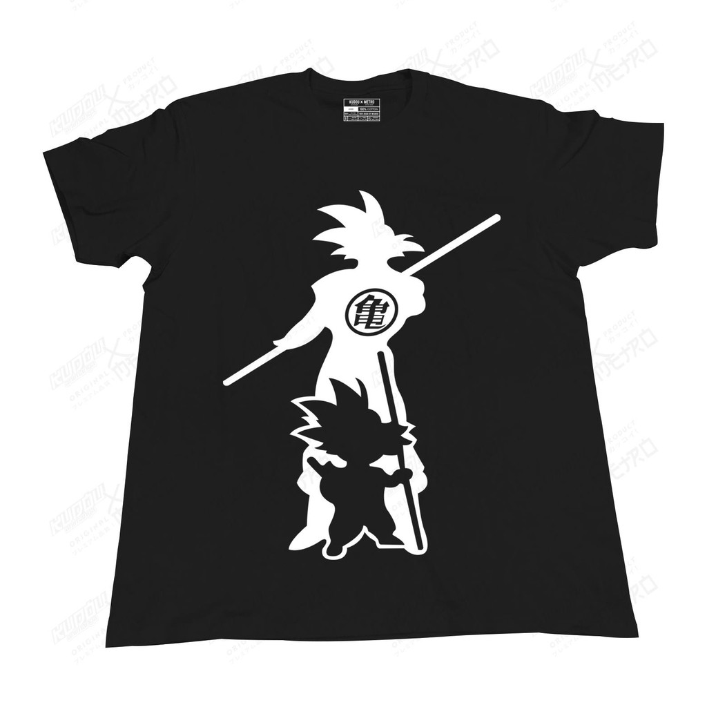 Kaos Goku Silhoutte Black Dragonball