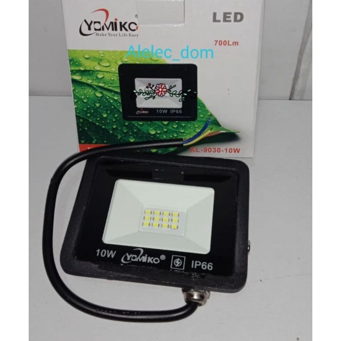 Lampu sorot Led 10w Yomiko / Flood light 10w Yomiko / Lampu Led outdoor