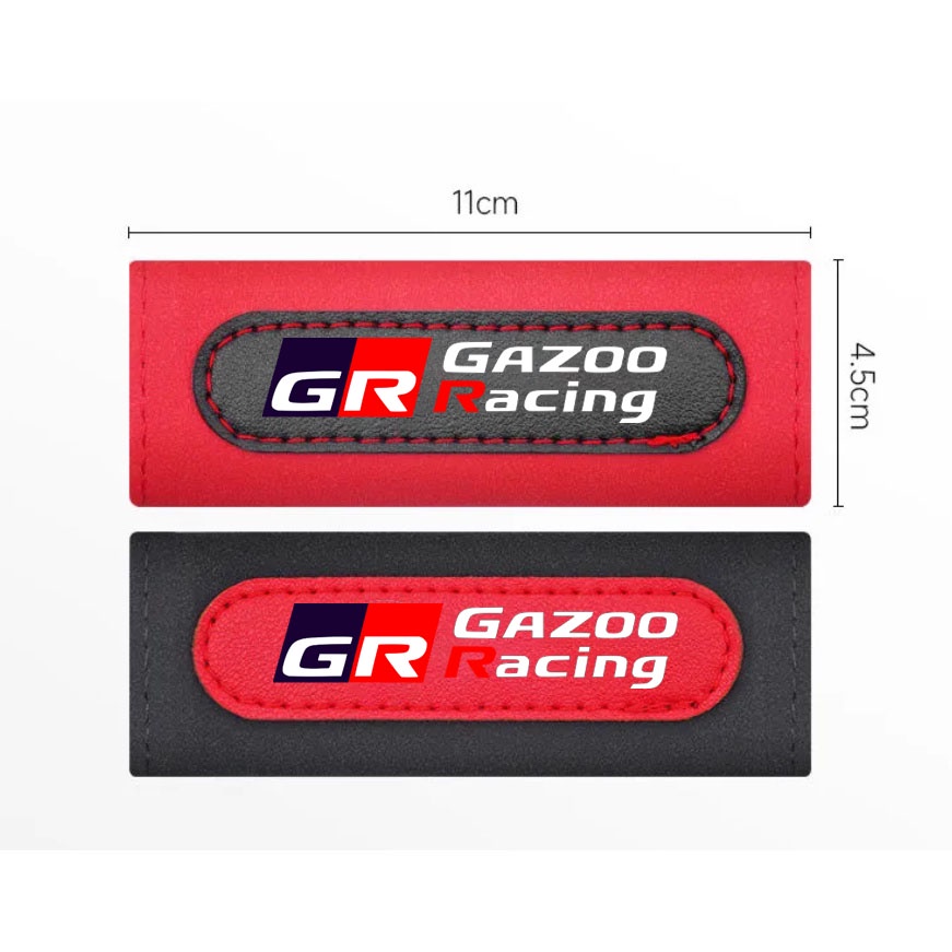 FORTUNER 2pcs Cover Pelindung Gagang Sandaran Tangan Bahan Kulit Untuk Toyota GR Gazoo Racing VIos Yaris Corolla Cross Wish Revo CHR Avanza Rusho