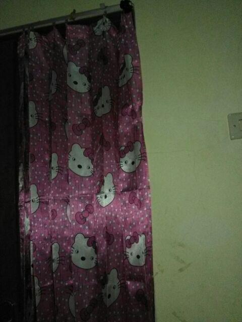 Gorden Hellokitty Saten Gorden  Pintu  Gorden Jendela Saten Halus #gorden# Godyn  Hellokitty Pintu #