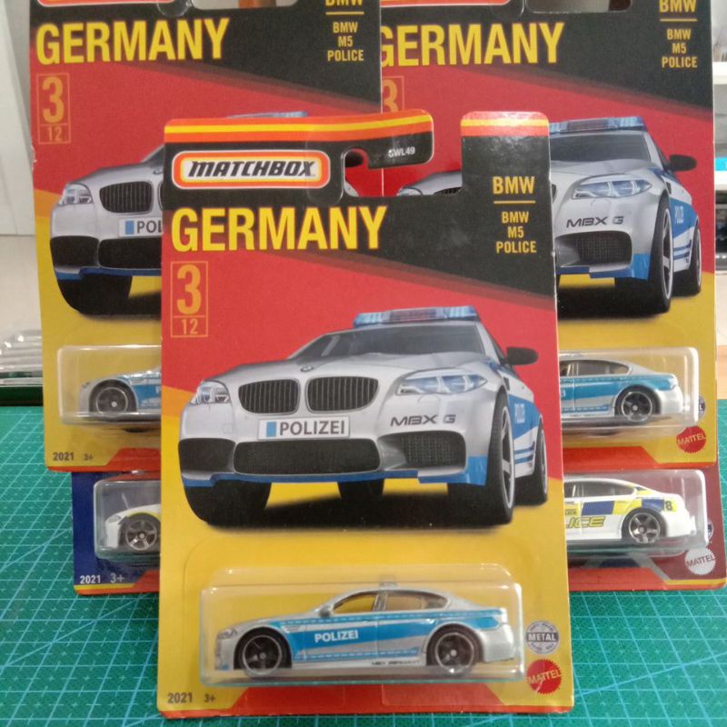 Matchbox BMW M5 Police Car German Polizei Patrol Germany Special Edition Europe Supercar Legends