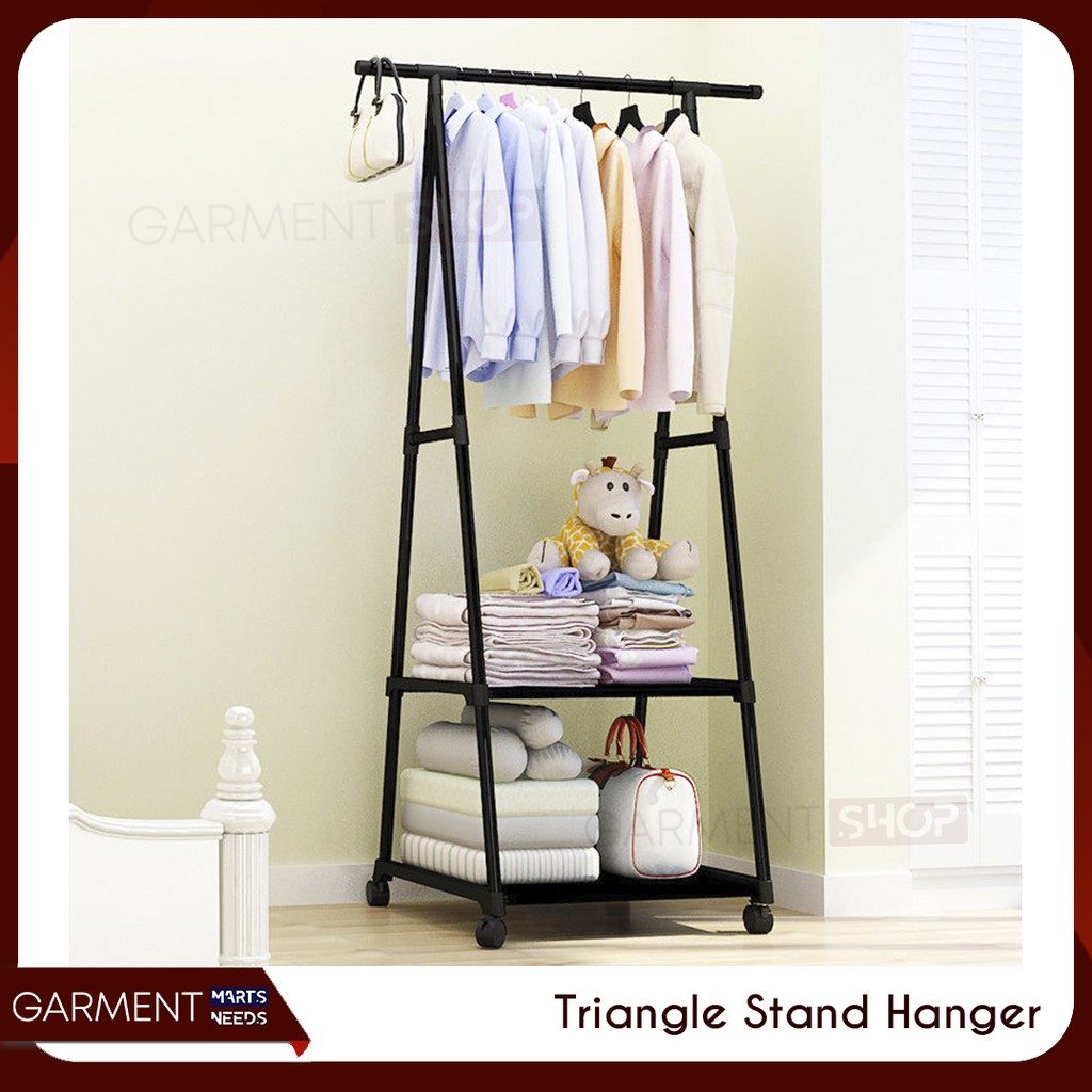  Triangle  Stand Hanger Gantungan Rak  Baju  Tas Buku 