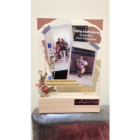 gift kado hadiah Akrilik frame custom