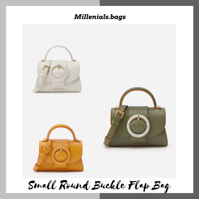 Cnk small round buckle flap bag