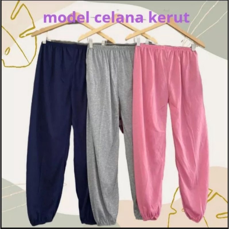 Celana Aladin Kerut wanita Size Standar &amp;Jumbo