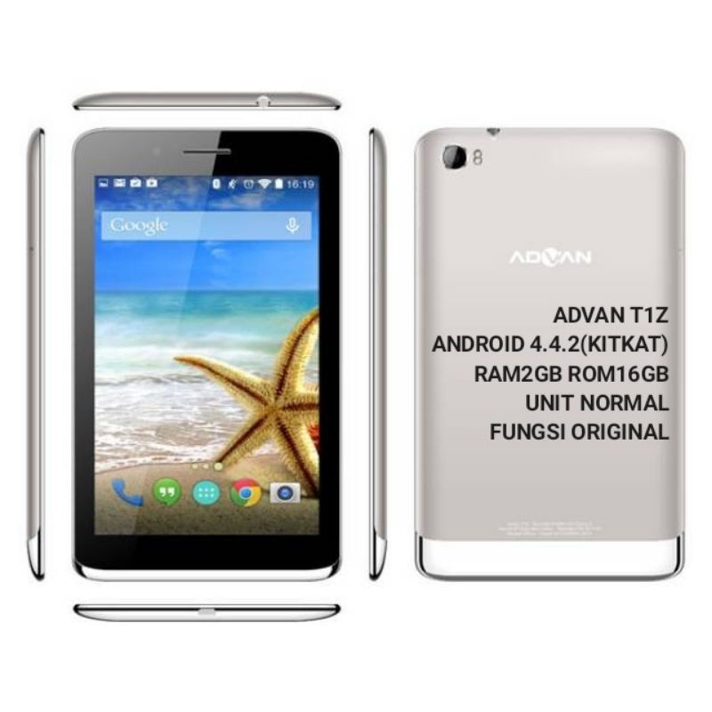 TAB ADVAN RAM 2 GB ROM 16 GB