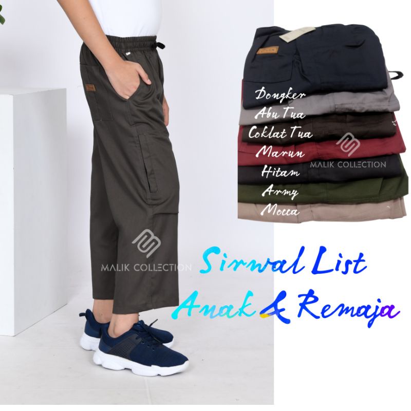 (Promo) Sirwal List anak remaja dewasa terlaris