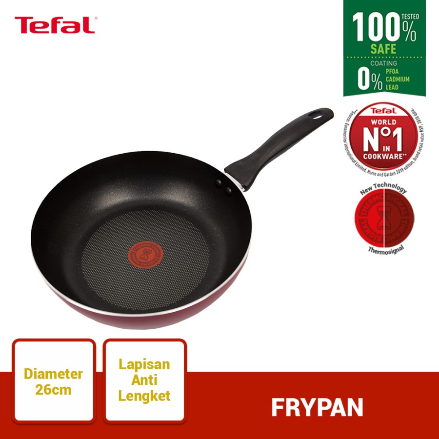 Tefal Light &amp; Clean Frypan 26cm Wajan Anti Lengket