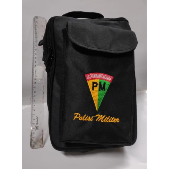 tas Intel POLISI MILITER / tas Pria logo POLISI MILITER / tas slempang Kotak PM