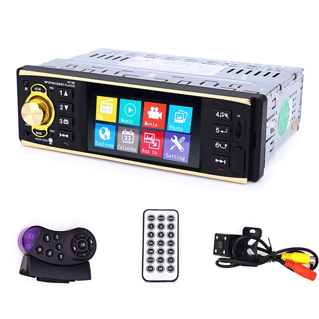 Tape Audio Mobil Multifungsi Bluetooth Monitor 4.1 Inch with Rear View Camera