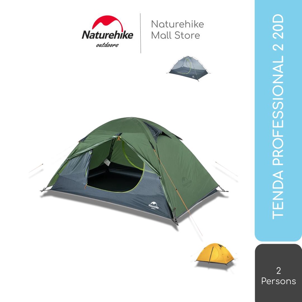 TENDA PROFESSIONAL 2 ORANG 20D NATUREHIKE NH15Z006-P 2P CAMPING
