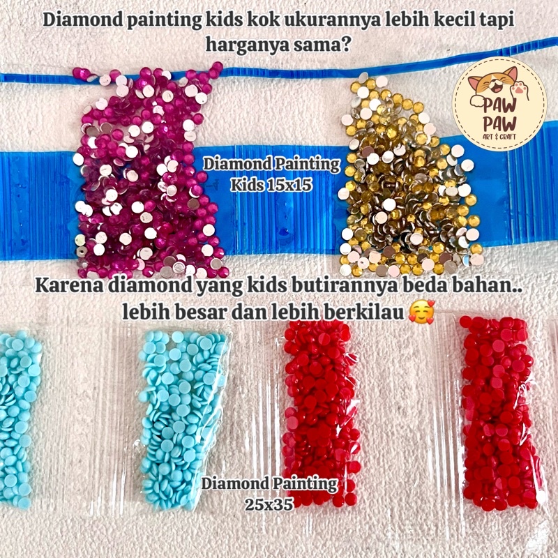 [PawPaw] Kids Diamond Painting (tanpa frame)