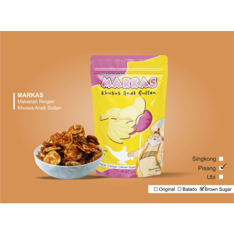 

MAKANAN RINGAN KERIPIK PISANG BROWN SUGAR - MARKAS