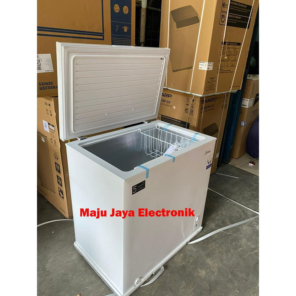 Chest Freezer MIDEA HS 258 CK 200 Liter Cooler BOX