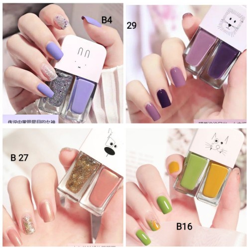 (cod) 2IN1 KUTEK HALAL KUTEK 2 Cat Kuku Gel Nail terlaris