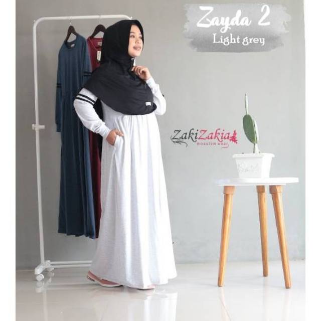 GAMIS DAILY HARIAN ZAKIZAKIA BAHAN KAOS NYAMAN DAN ADEM