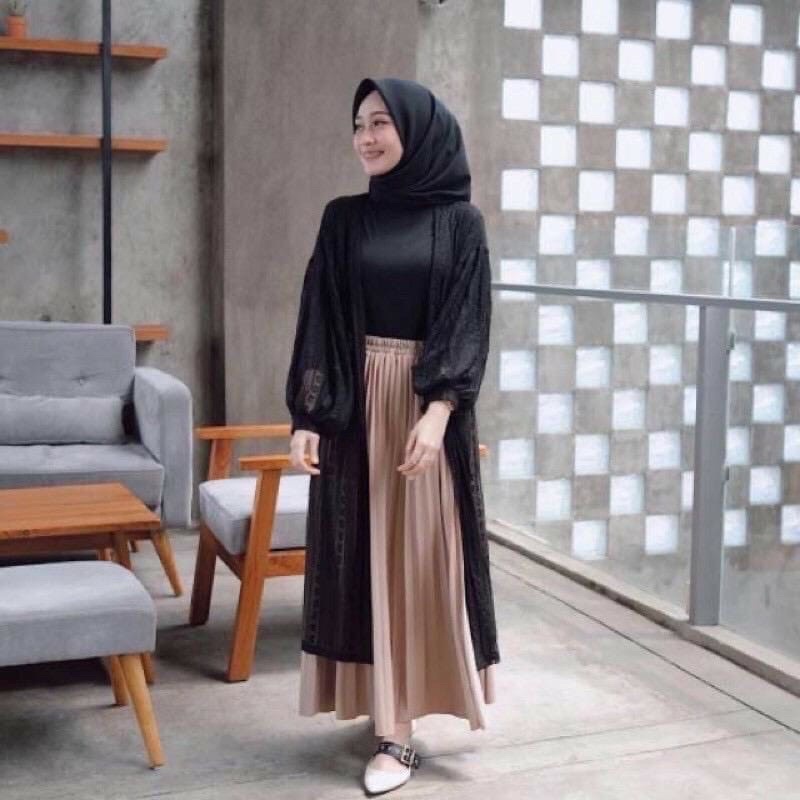 (RPA) CARDI BEYZA BROKAT LONG CARDIGAN PREMIUM