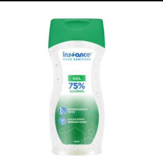 INSTANCE Hand Sanitizer Gel 60ml Alkohol 75% Pembersih Tangan