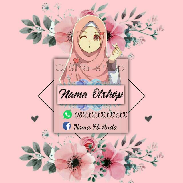 Jasa Desain Logo Olshop Muslimah Shopee Indonesia