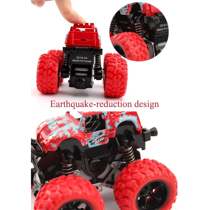 Mainan Mobil Jip Off Road 4 Drive Inertial Bigfoot Monster Zap -D400-1