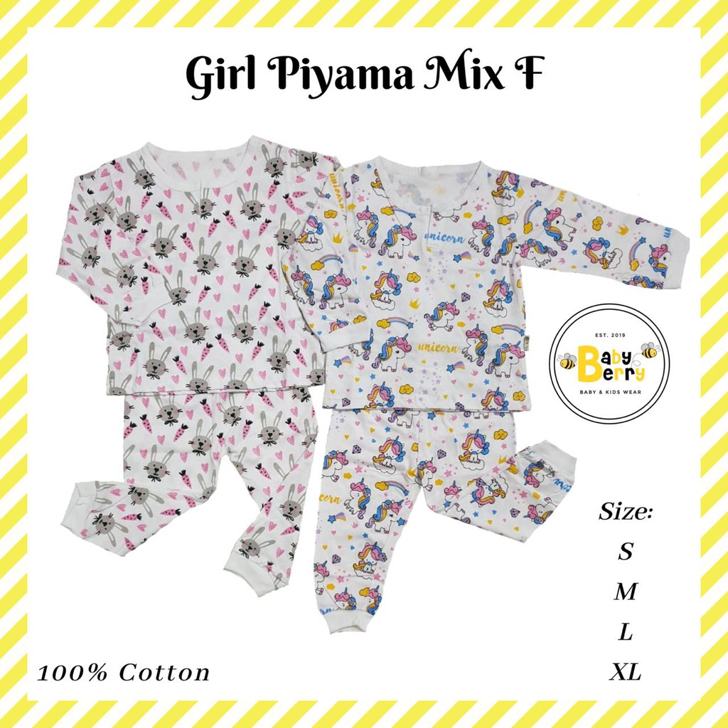 DAPAT 2 STEL PIYAMA BABYBERRY GIRL MIX F BAJU TIDUR ANAK KAOS ANAK Shopee Indonesia DAPAT 2 STEL PIYAMA BABYBERRY GIRL MIX F BAJU TIDUR ANAK KAOS ANAK Shopee Indonesia