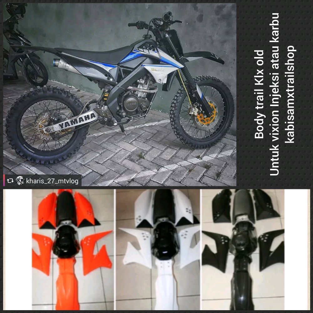 Body Trail Klx S L For Vixion Injeksi Body Trail Injeksi Shopee