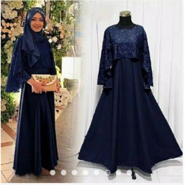 Gamis Syari Atasan Couple Sarimbit Batik Ramadhani Gayatri Prada