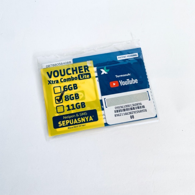 Perdana XL Kuota 8 GB/ XL Xtra Combo Lite