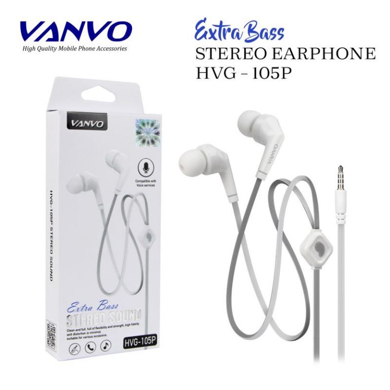 earphone headset vanvo 105p