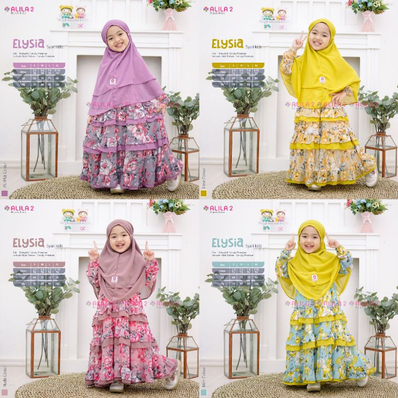 GAMIS ANAK FREE HIJAB FARISHA ELYSIA ALILA KHEYRA KIDS