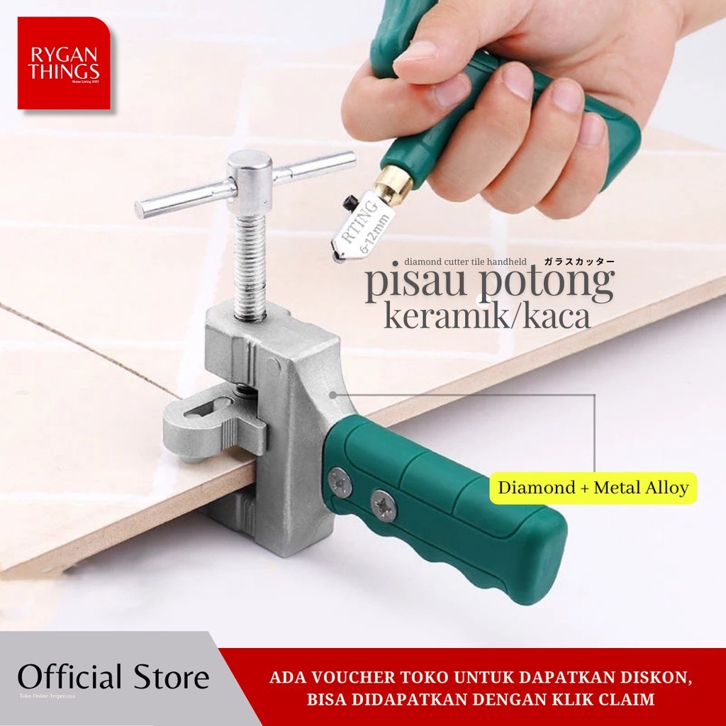 

Pisau Pemotong Keramik Glass Diamond Cutter Tile KNIFEZER - AI3032