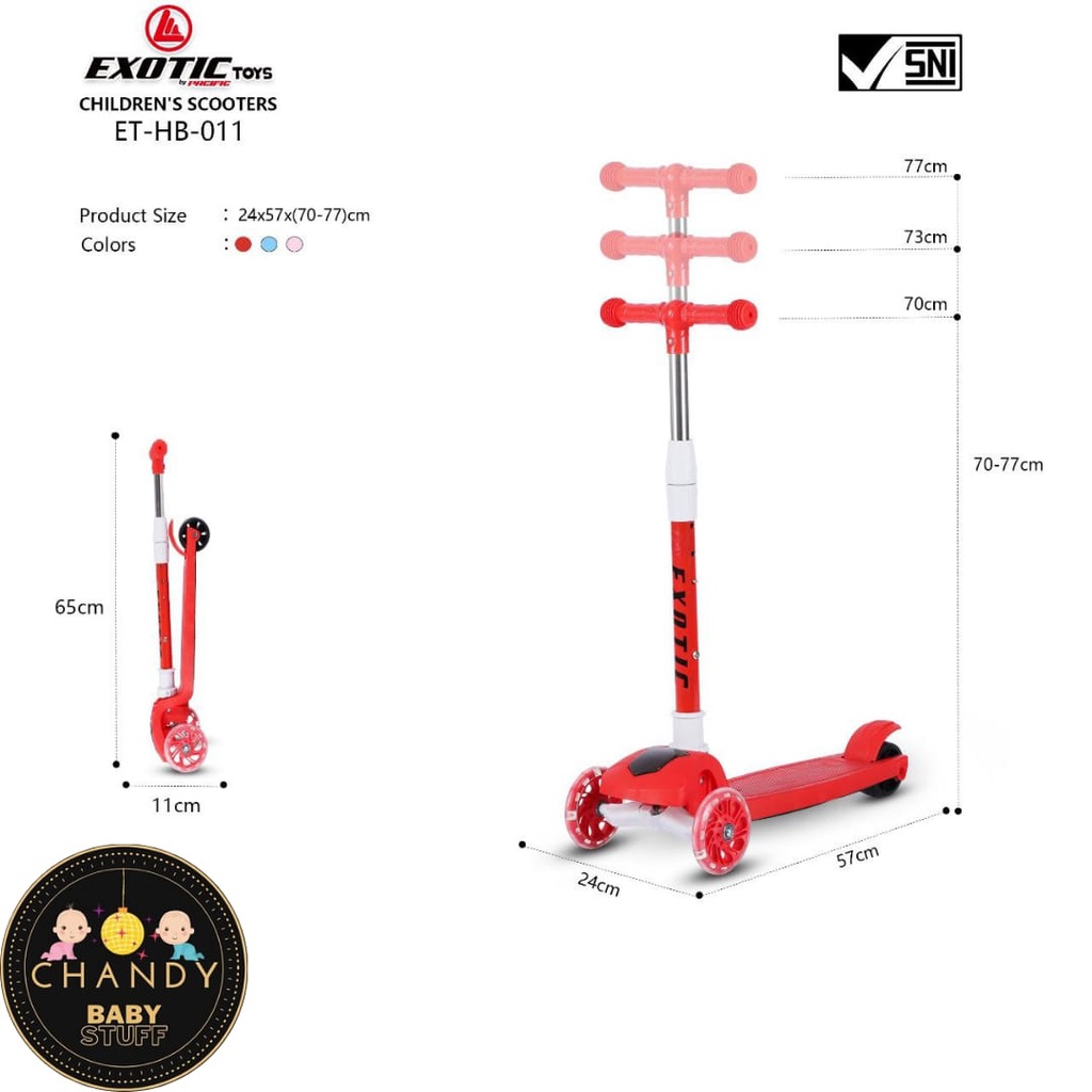 SCOOTER ANAK LIPAT OTOPED EXOTIC HB 011